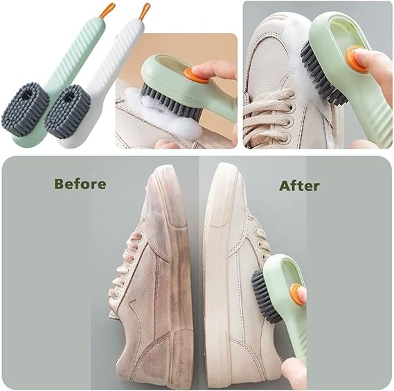 Premium Shoe Cleaning Tool with Soap Dispenser