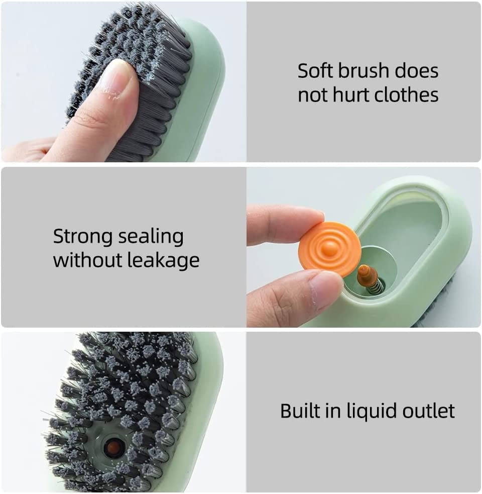 Premium Shoe Cleaning Tool with Soap Dispenser