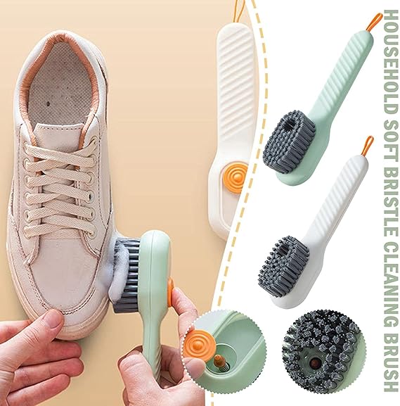 Premium Shoe Cleaning Tool with Soap Dispenser