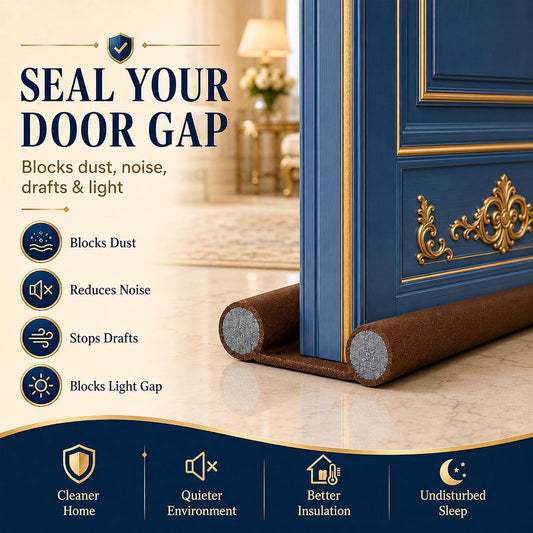 Stop Dust, Bugs, Noise & Drafts in Seconds – Flexible DustLock™ Pack of 2