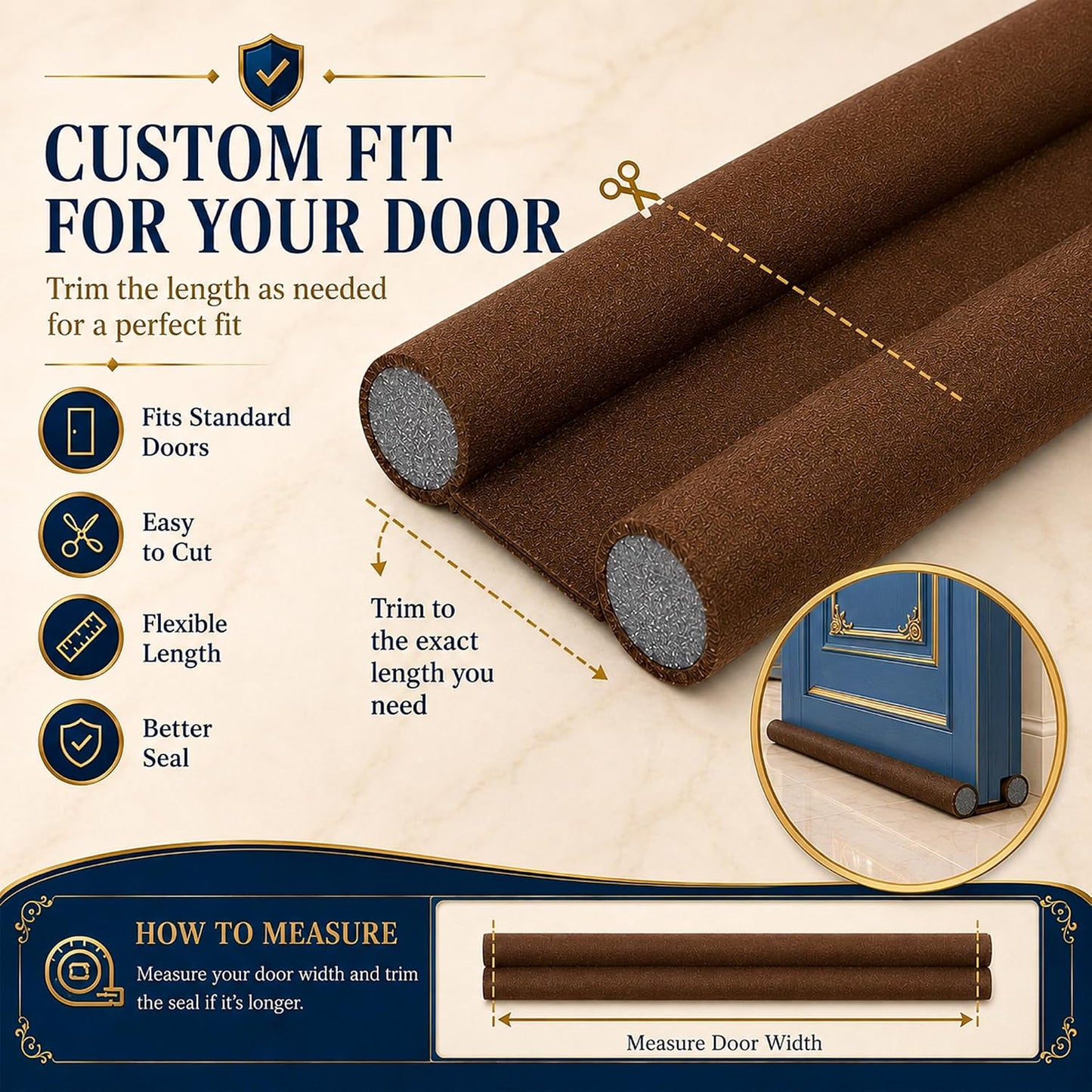 Stop Dust, Bugs, Noise & Drafts in Seconds – Flexible DustLock™ Pack of 2