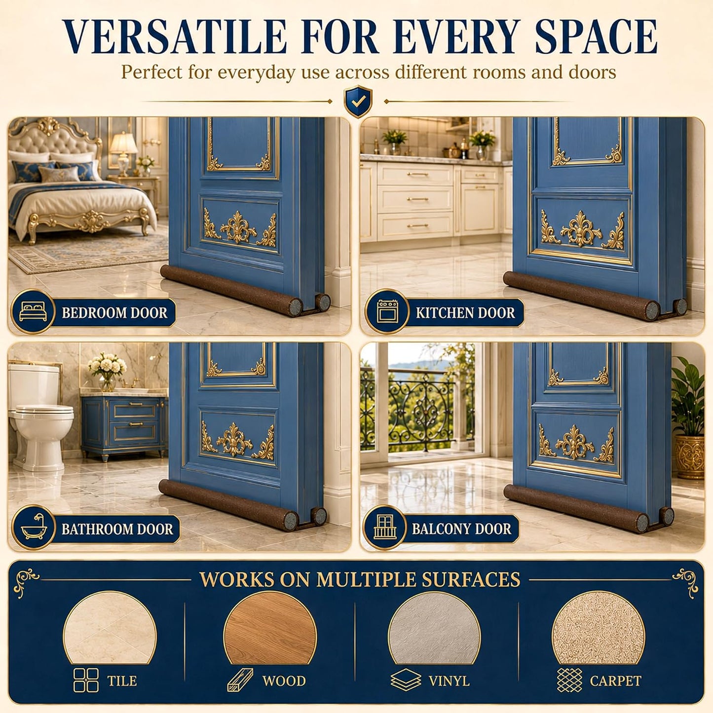 Stop Dust, Bugs, Noise & Drafts in Seconds – Flexible DustLock™ Pack of 2