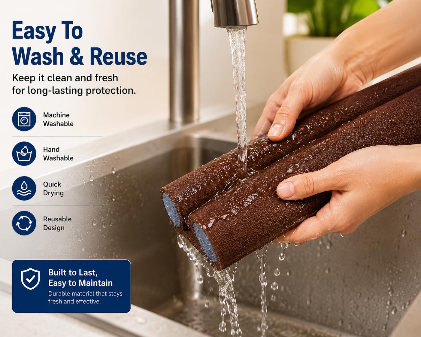 Stop Dust, Bugs, Noise & Drafts in Seconds – Flexible DustLock™ Pack of 2